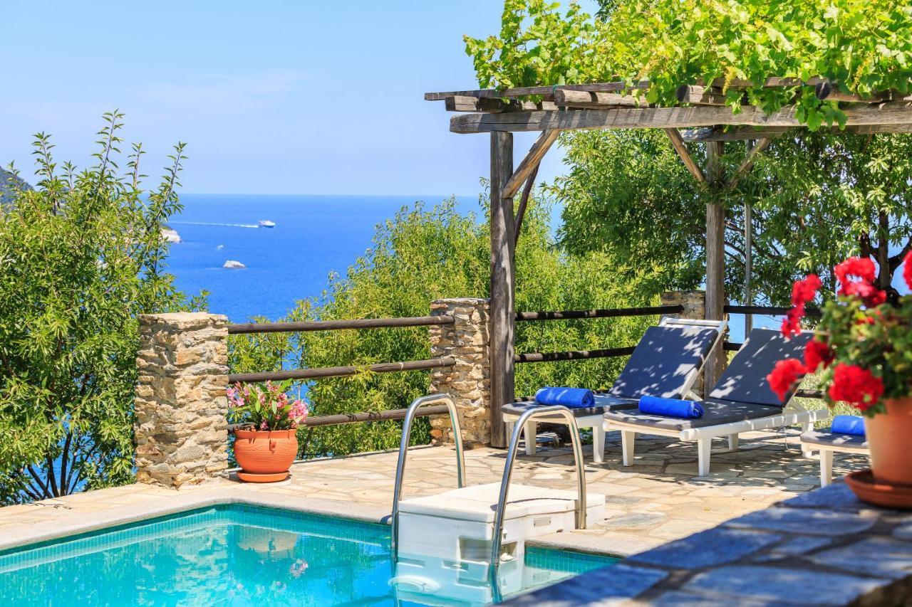Villa Nina Skopelos- Private Pool - Magnificent Views Esterno foto
