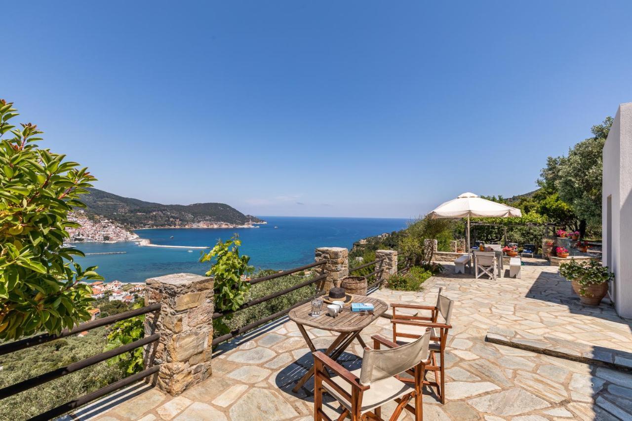 Villa Nina Skopelos- Private Pool - Magnificent Views Esterno foto