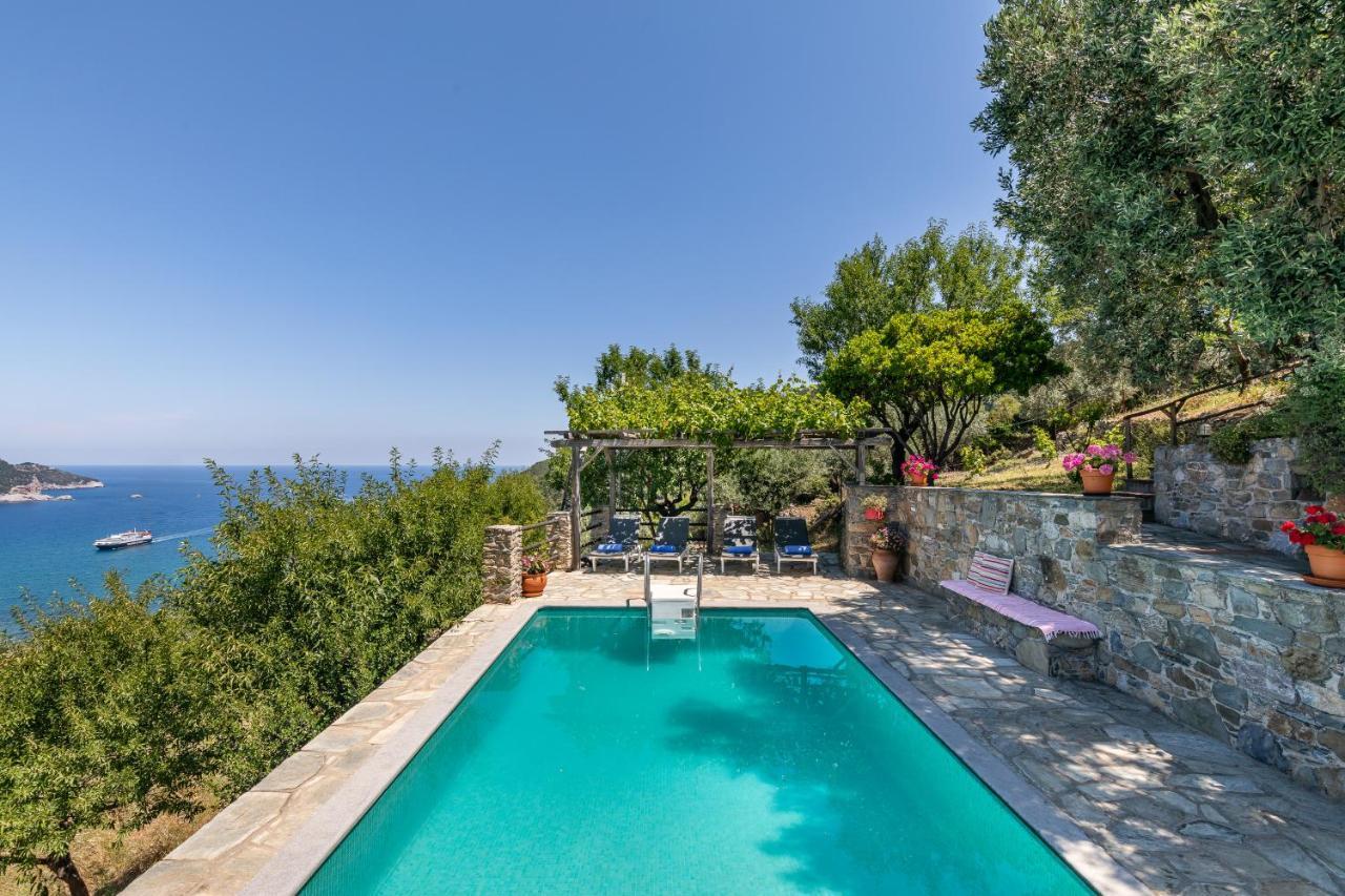 Villa Nina Skopelos- Private Pool - Magnificent Views Esterno foto