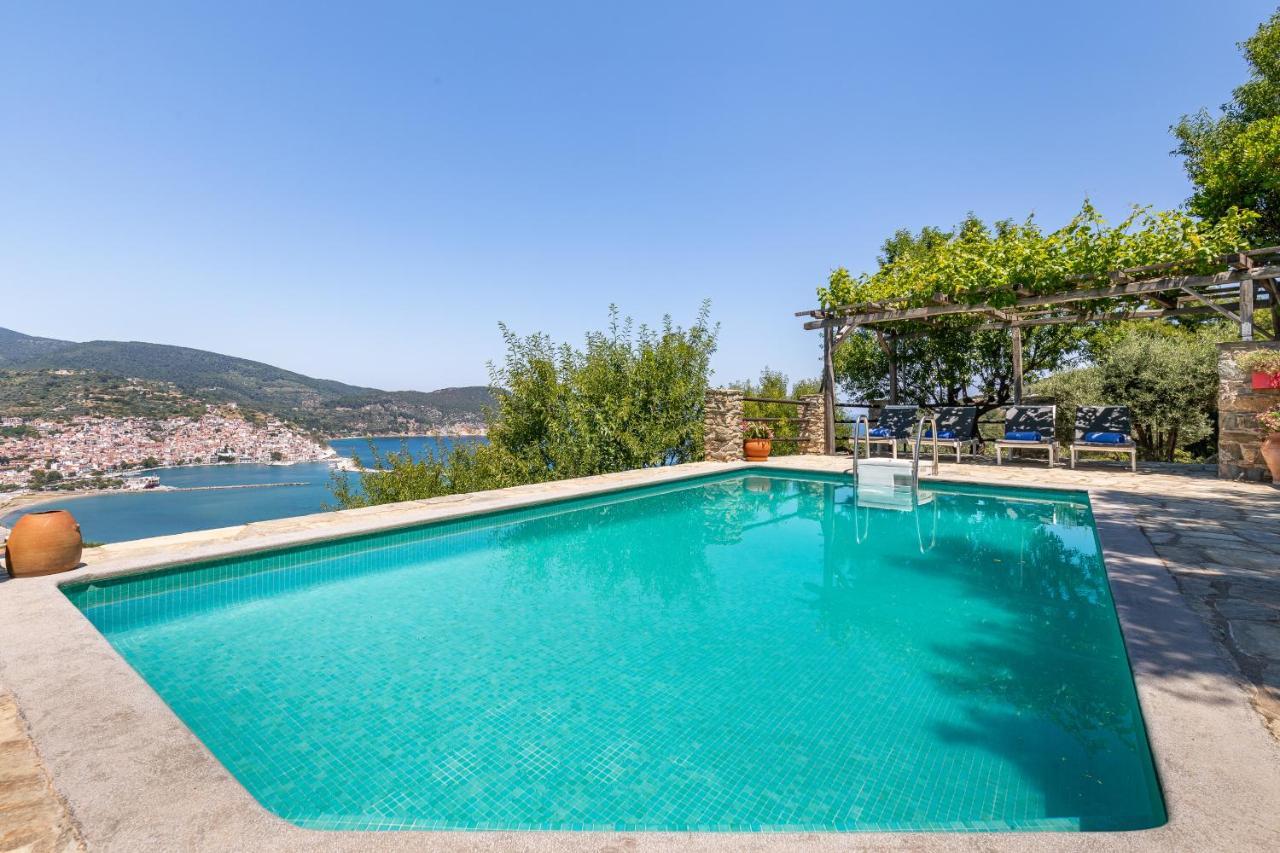Villa Nina Skopelos- Private Pool - Magnificent Views Esterno foto