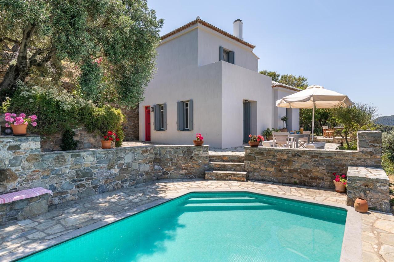 Villa Nina Skopelos- Private Pool - Magnificent Views Esterno foto