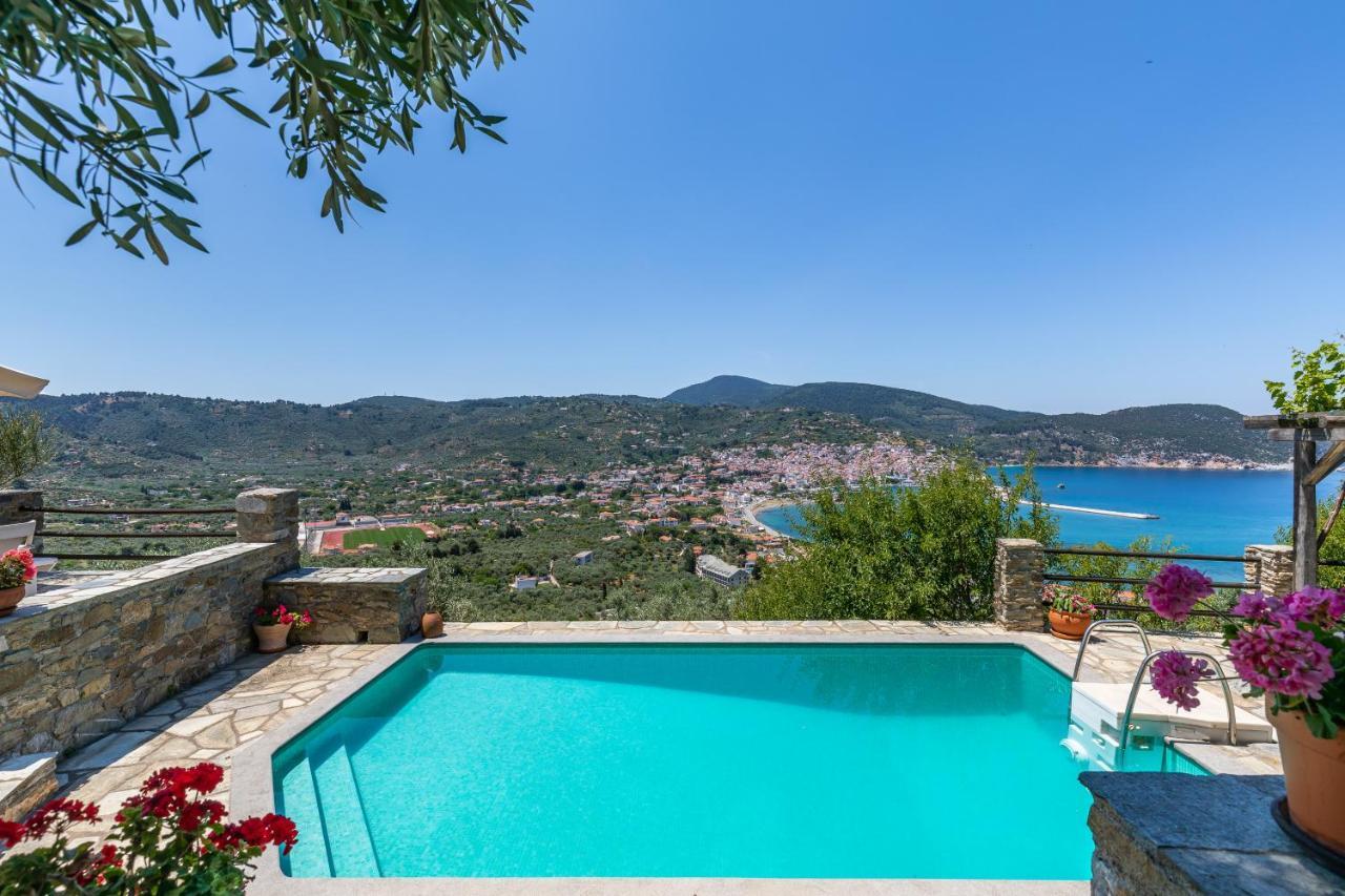 Villa Nina Skopelos- Private Pool - Magnificent Views Esterno foto