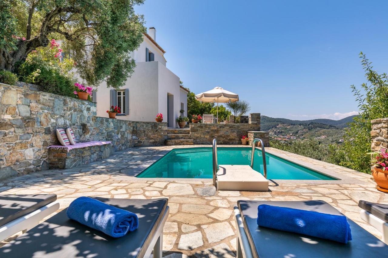 Villa Nina Skopelos- Private Pool - Magnificent Views Esterno foto