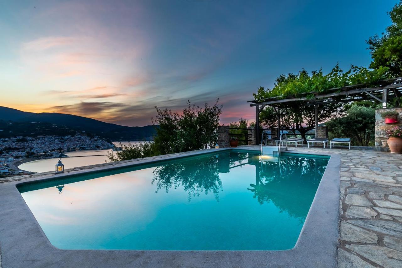 Villa Nina Skopelos- Private Pool - Magnificent Views Esterno foto