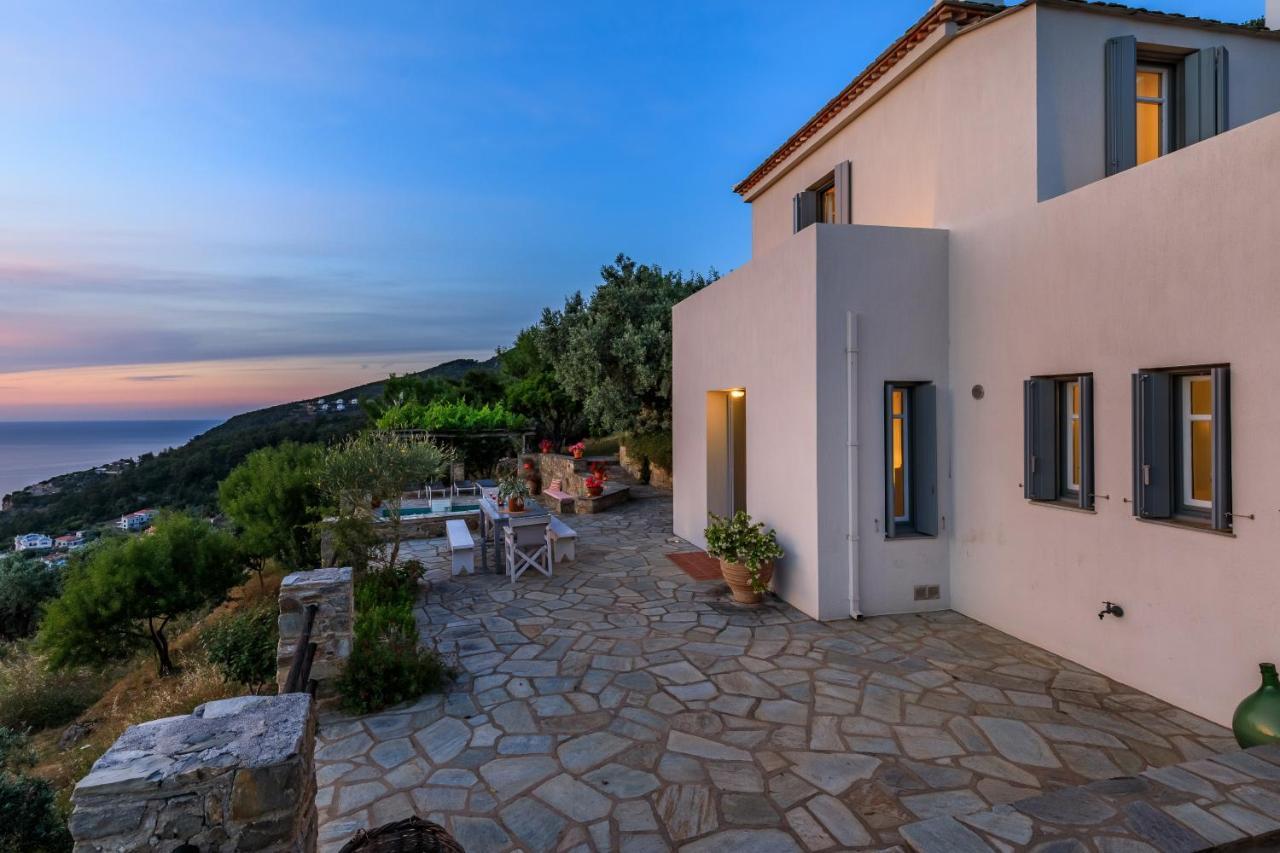Villa Nina Skopelos- Private Pool - Magnificent Views Esterno foto